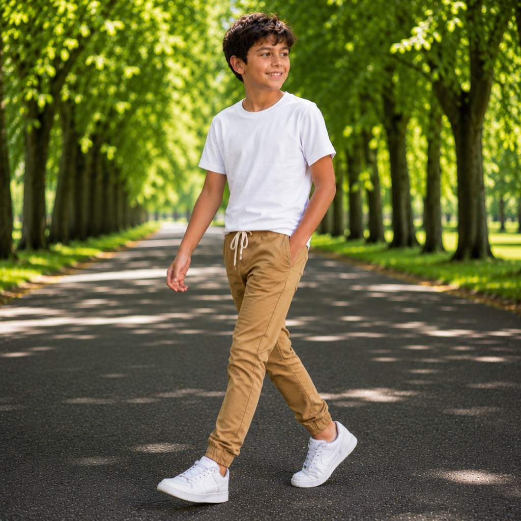 Jogger Gabardina Premium camel