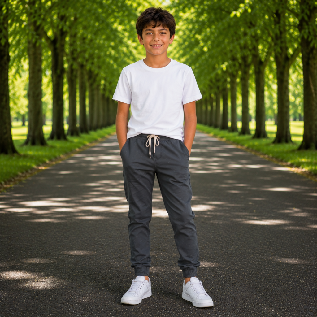 Jogger Gabardina Premium gris topo