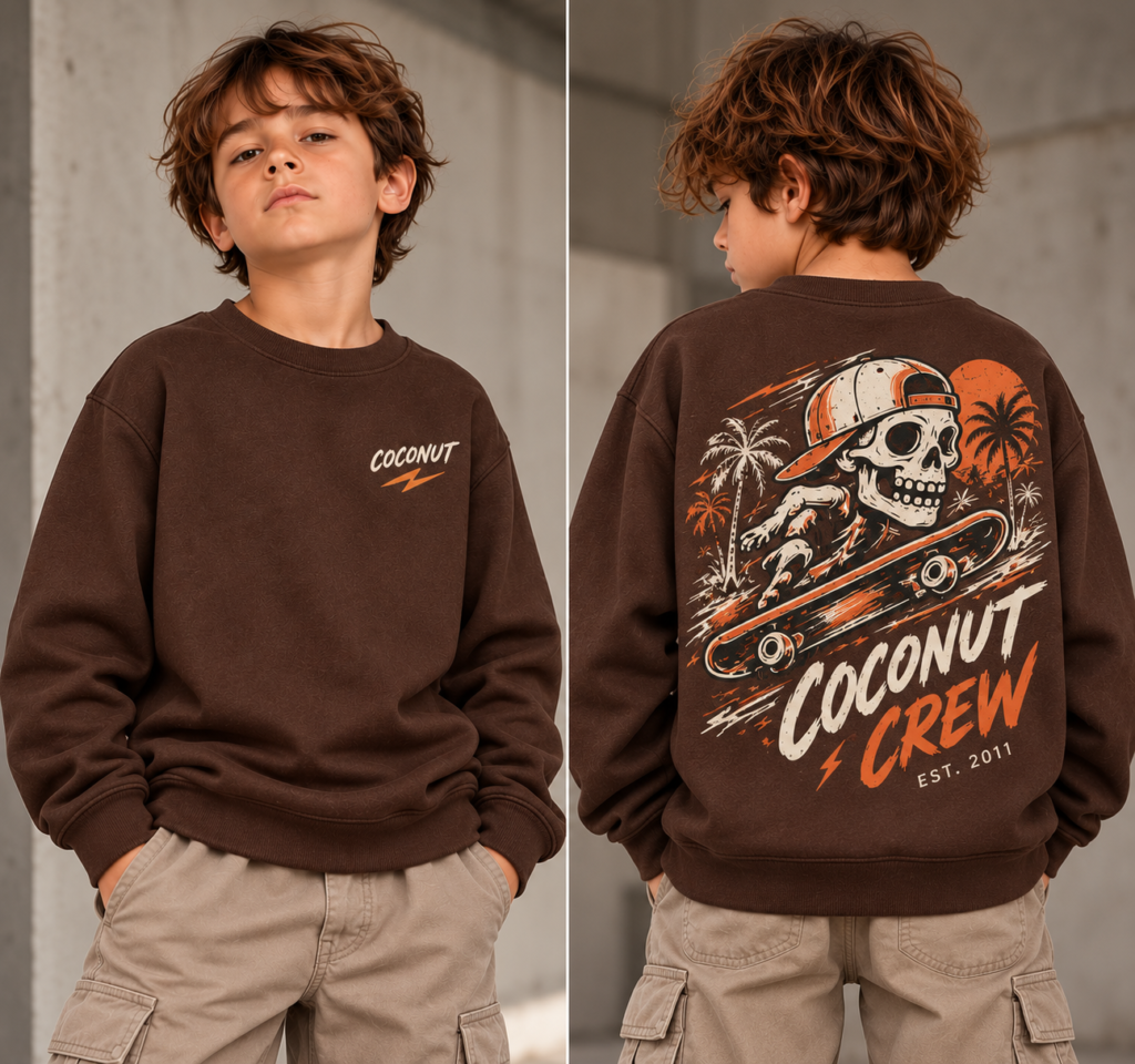 BUZO BASICO DE RUSTICO PEINADO  DISEÑO SKATE LIFE