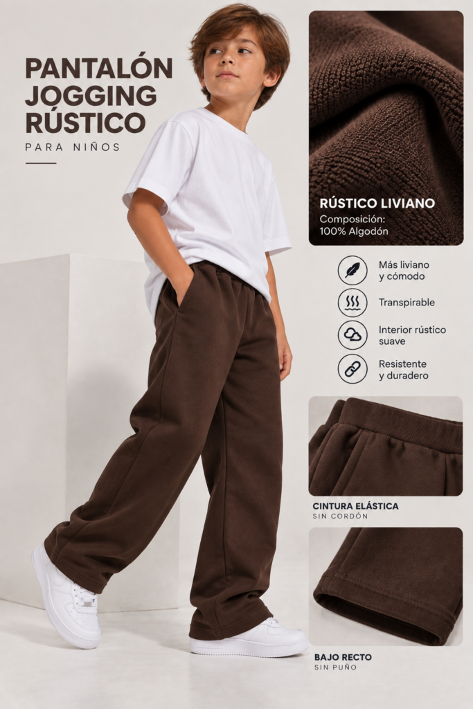 Jogging de rustico  color chocolate